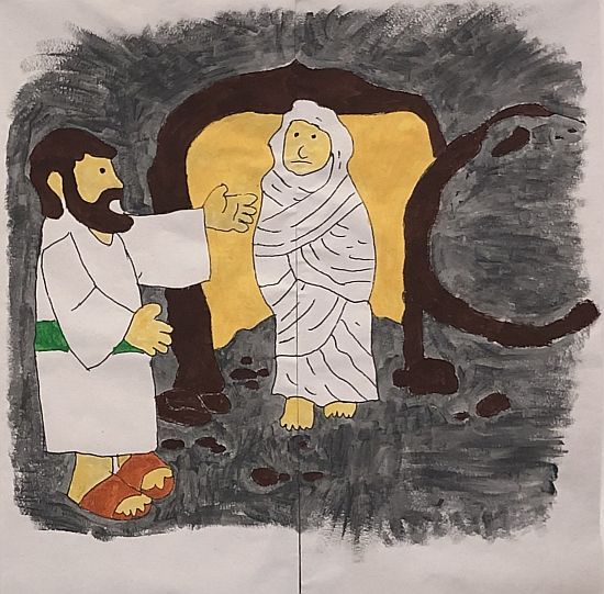 Jesus segnet die Kinder - Altarbild 2019 